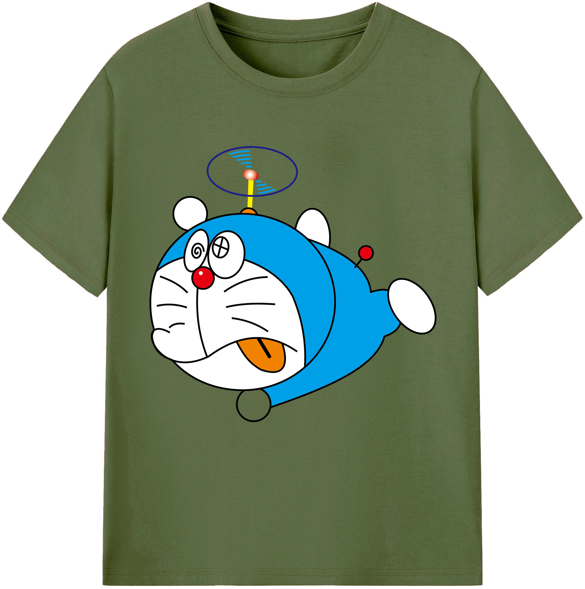 （画像用） ドラえもん Doraemon 綿100％半袖Tシャツ（フロントプリント）